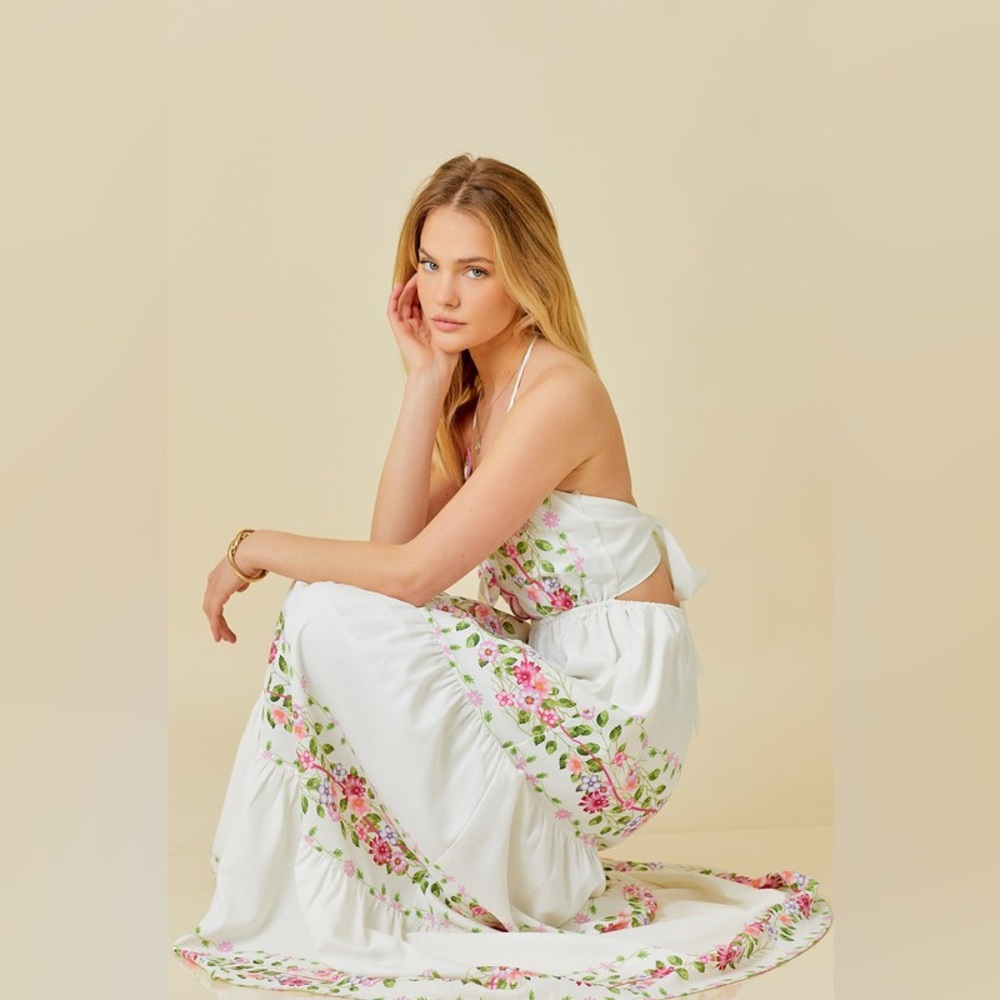 *24 HOUR SALE* Cartagena Floral Print Maxi Dress - Picture 5 of 9